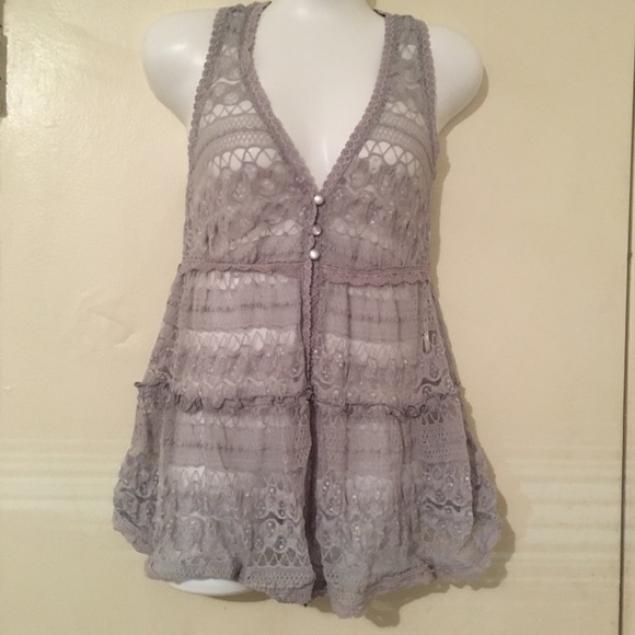 Forever 21 Sweaters - Forever 21 knit Grey cardigan size small